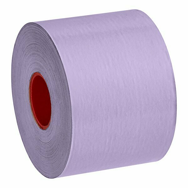 Maxstick PlusD 2 1/4'' x 170' Violet Diamond Adhesive Thermal Linerless Sticky Label Paper Roll, 12PK 105214170PDV